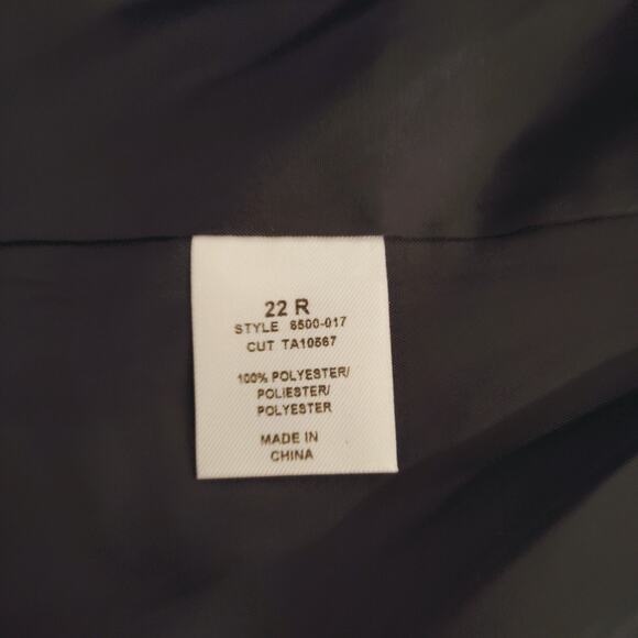 Edwards Blazer Jacket 22R Navy Single Breasted Notch Lapel Gold Button - Picture 3 of 7